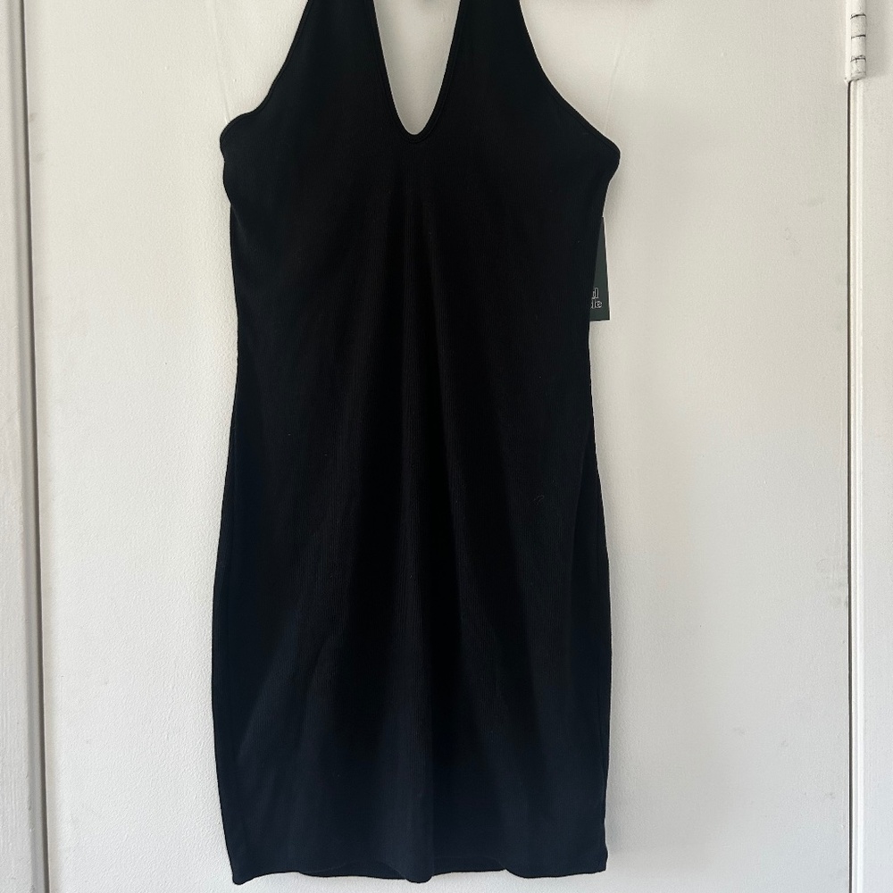 Black halter dress NWT